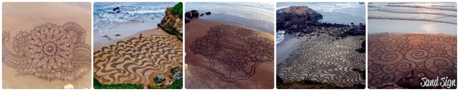 Sand Drawings by Andres Amador