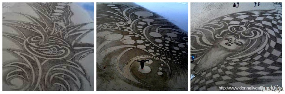 Sand canvases by Peter Donnelly